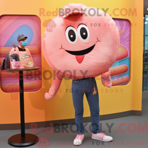 Peach Donut mascot costume...