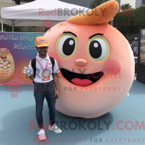 Peach Donut mascot costume...