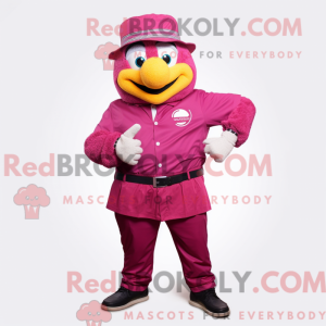 Magenta mandarin maskot...