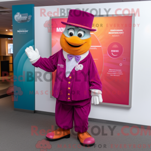 Magenta Mandarin mascot...