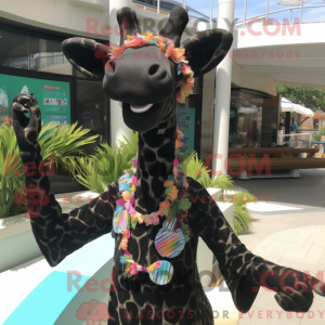 Black Giraffe mascot...