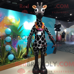 Black Giraffe mascot...