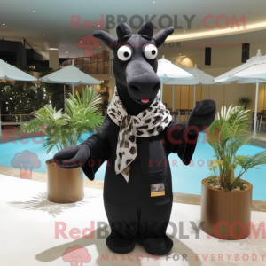 Black Giraffe mascot...