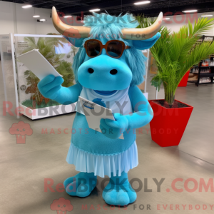 Sky Blue Buffalo maskot...