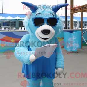 Sky Blue Buffalo maskot...