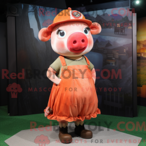 Disfraz de mascota Rust Pig...