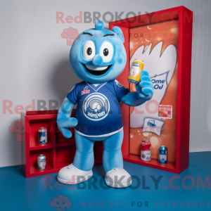 Blue Soda Can mascot...