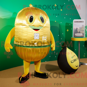 Gold Cucumber mascot...