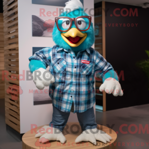 Turkis høner maskot drakt...