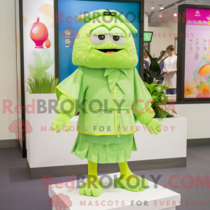 Lime Green Dim Sum mascot...