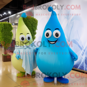 Sky Blue Pear mascot...