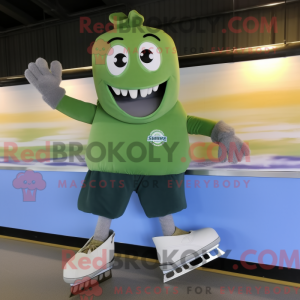 Olive Pair Of Ice Skates...