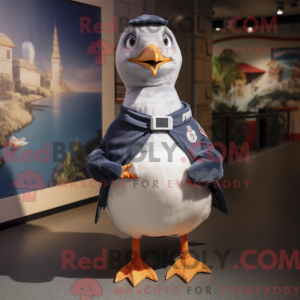 Navy Gull mascot costume...
