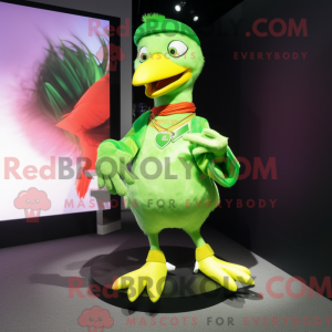 Lime Green Gull maskot...