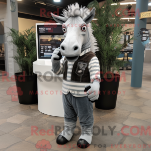 Costume mascotte de Quagga...