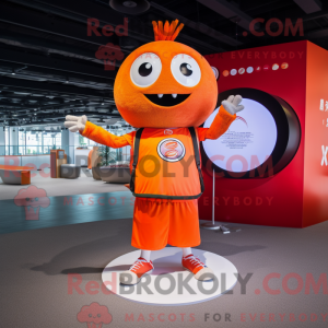 Orange Plate Spinner mascot...