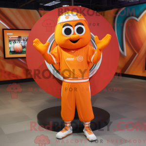 Orange Plate Spinner maskot...