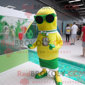 Yellow Green Beer mascot...