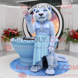 Postava maskota Sky Blue...
