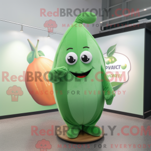 Peach Green Bean mascot...