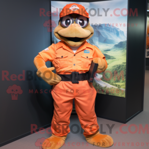 Orange Marine Recon mascot...