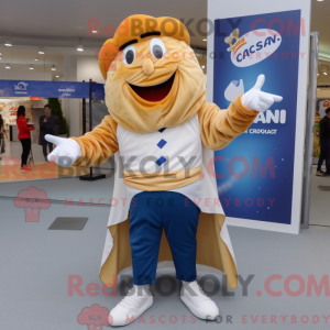 Croissant mascotte kostuum...