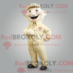 Cream Cod mascot costume...