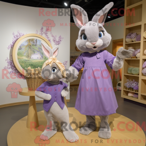 Lavender Wild Rabbit mascot...