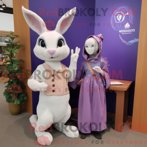 Lavender Wild Rabbit mascot...