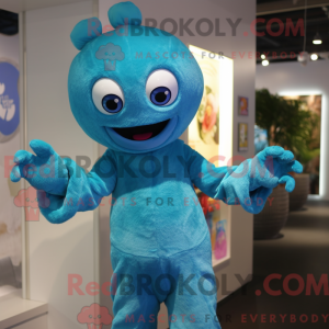 Cyaan But mascottekostuum...