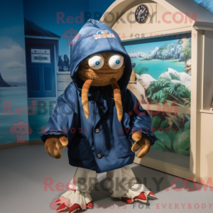 Navy Hermit Crab mascot...