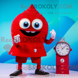 Maskottchenkostüm mit roter...