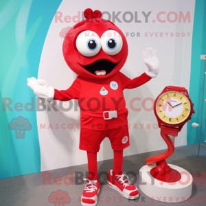 Red Wrist Watch maskot...