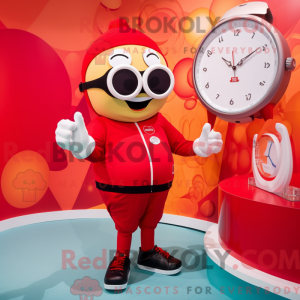 Red Wrist Watch maskot...
