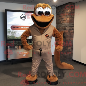 Brown Snake mascot costume...