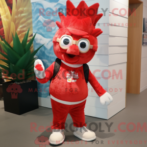 Red Pineapple mascot...