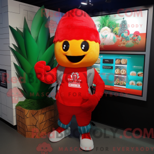 Red Pineapple mascot...