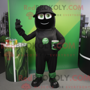 Black Green Beer mascot...