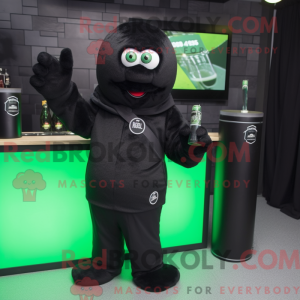 Black Green Beer mascot...