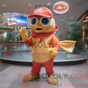 Gull laks maskot drakt...