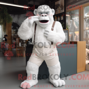 White Gorilla mascot...