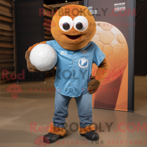 Rust Volleyball Ball maskot...