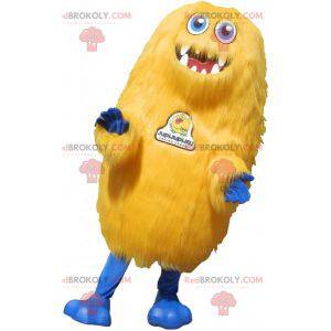 Alle harige gele monster mascotte. Grizzly beer mascotte -