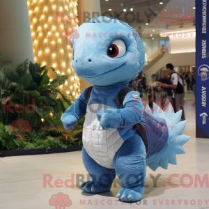 Sky Blue Pangolin mascot...