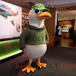 Olive Gull mascot costume...