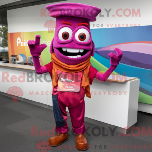 Magenta Fajitas Maskottchen...