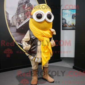 Yellow Oyster mascot...