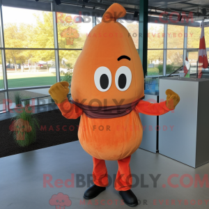 Rust Pumpkin mascot costume...