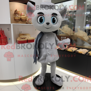 Gray Dim Sum mascot costume...