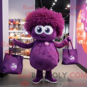 Purple Meatballs mascot...